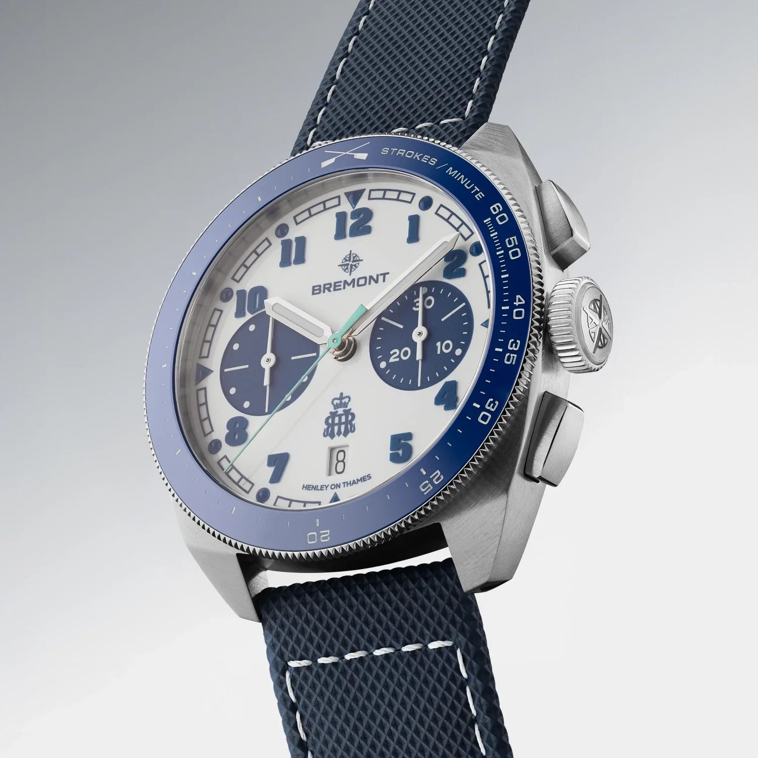 Bremont Terra Nova Henley Royal Regatta Chronograph 42.5mm White Dial Men's Watch TN42-CHR-SS-HRR-L-S