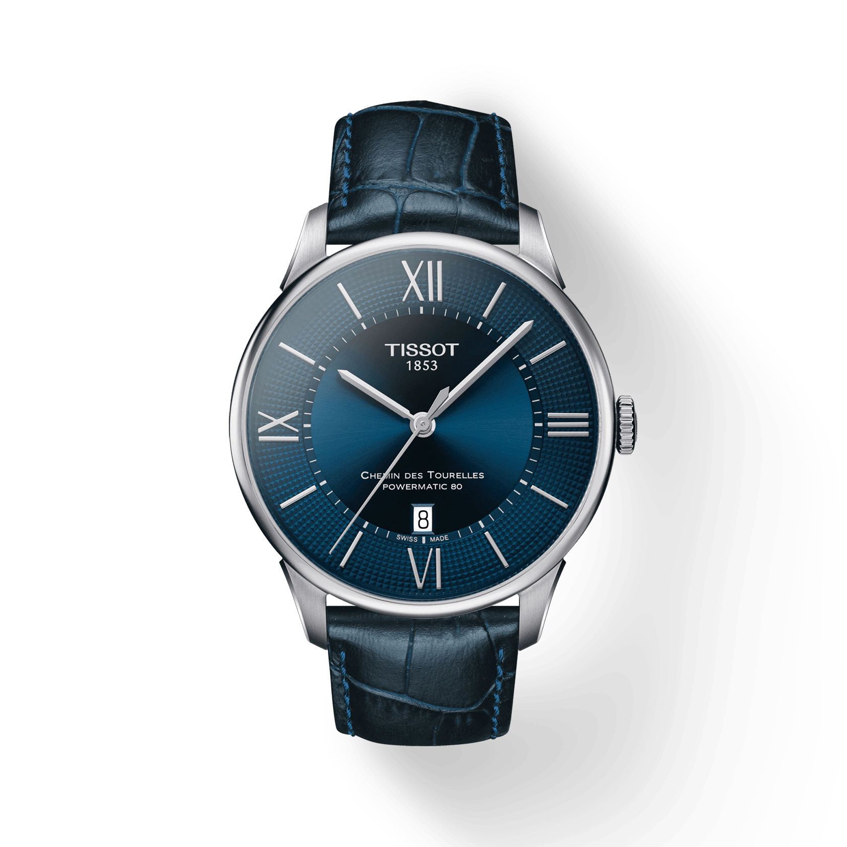 Tissot Chemin Des Tourelles Powermatic 80 Blue Dial 42mm Men's Watch T0994071604800