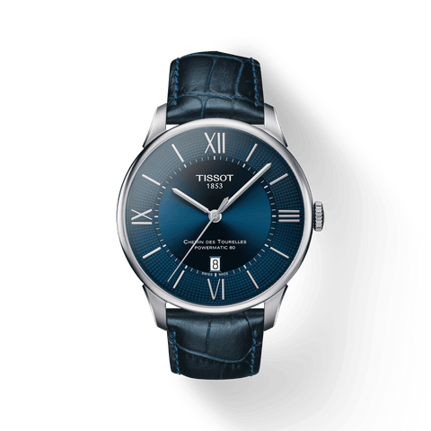 Tissot Chemin Des Tourelles Powermatic 80 Blue Dial 42mm Men's Watch T0994071604800