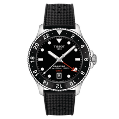 Tissot Seastar 1000 40mm Quartz GMT Black Men's Watch T1208521705100