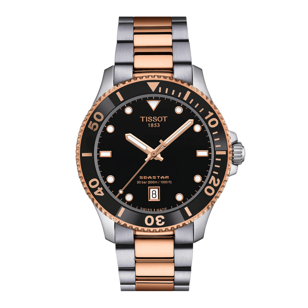 Tissot Seastar 1000 Quartz 40mm Black Dial Men's Watch