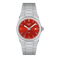 Tissot PRX 35mm Red Dial Stainless Steel Women's Watch T1372101142100