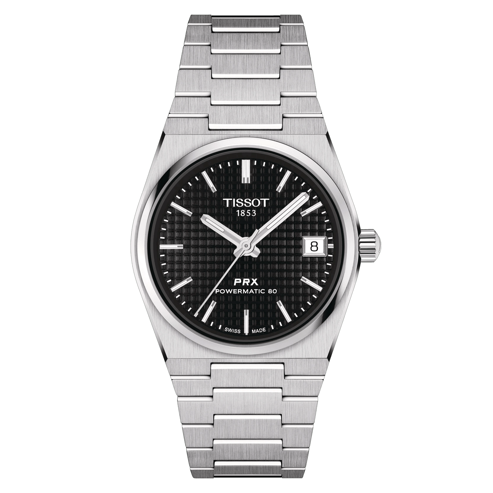 Tissot PRX Powermatic 80 Black Dial 35mm Unisex Watch T1372071105100