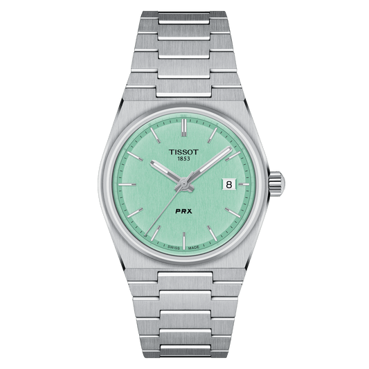 Tissot PRX 35mm Light Green Dial Stainless Steel Unisex Watch T1372101109100