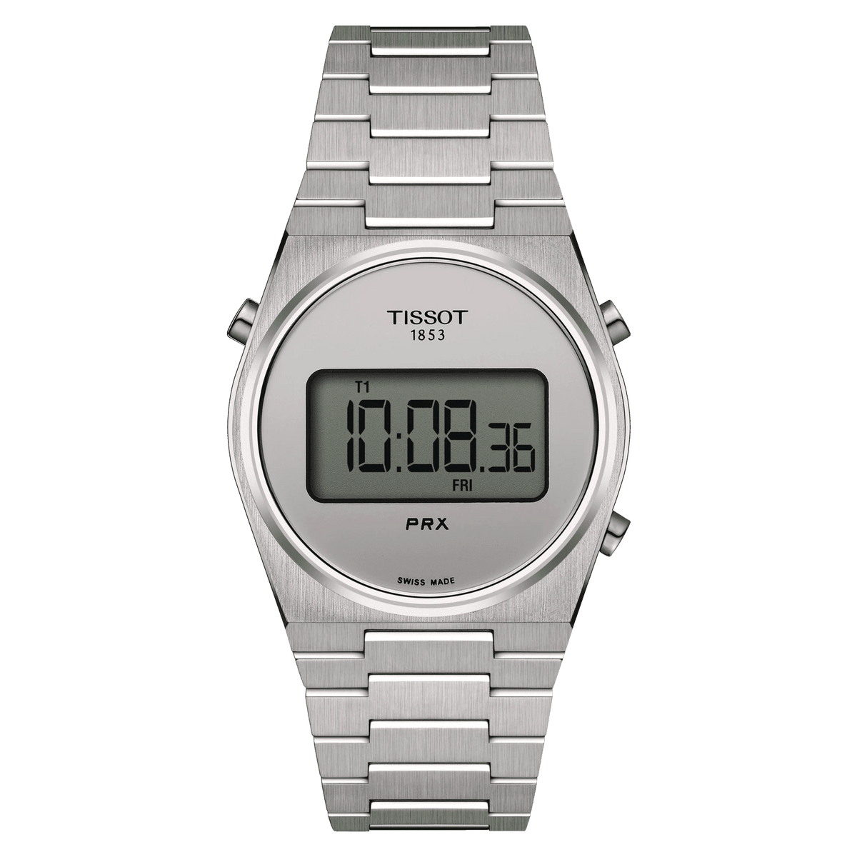 Tissot PRX Digital 35mm Silver Dial Steel Unisex Watch Tissot PRX Digital 35mm Silver Dial Steel Unisex Watch