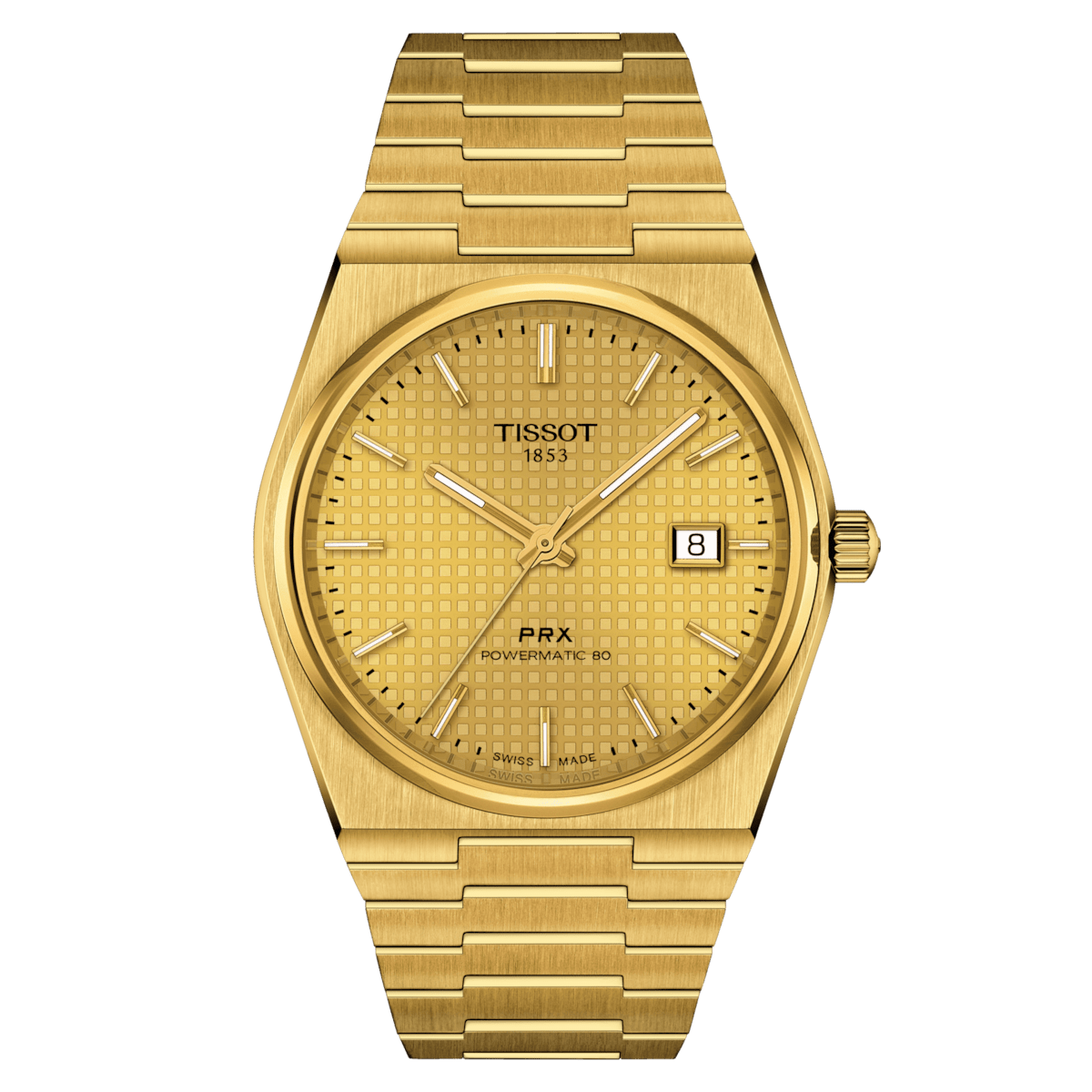 Tissot PRX Powermatic 80 Yellow Gold 40mm Men's Watch T1374073302100