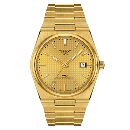 Tissot PRX Powermatic 80 Yellow Gold 40mm Men's Watch T1374073302100