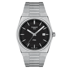 Tissot PRX Slim Black Dial Stainless Steel Men's Watch T1374101105100
