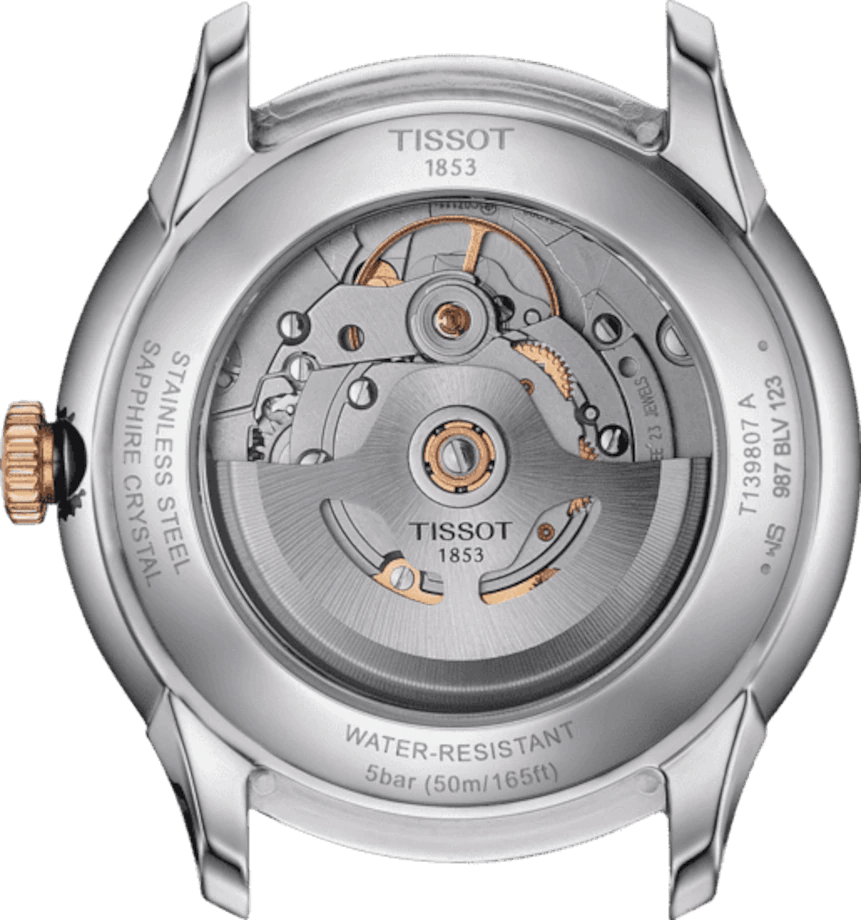 Tissot Chemin Des Tourelles Powermatic 80 39mm Two-Tone Men's Watch T1398072203800