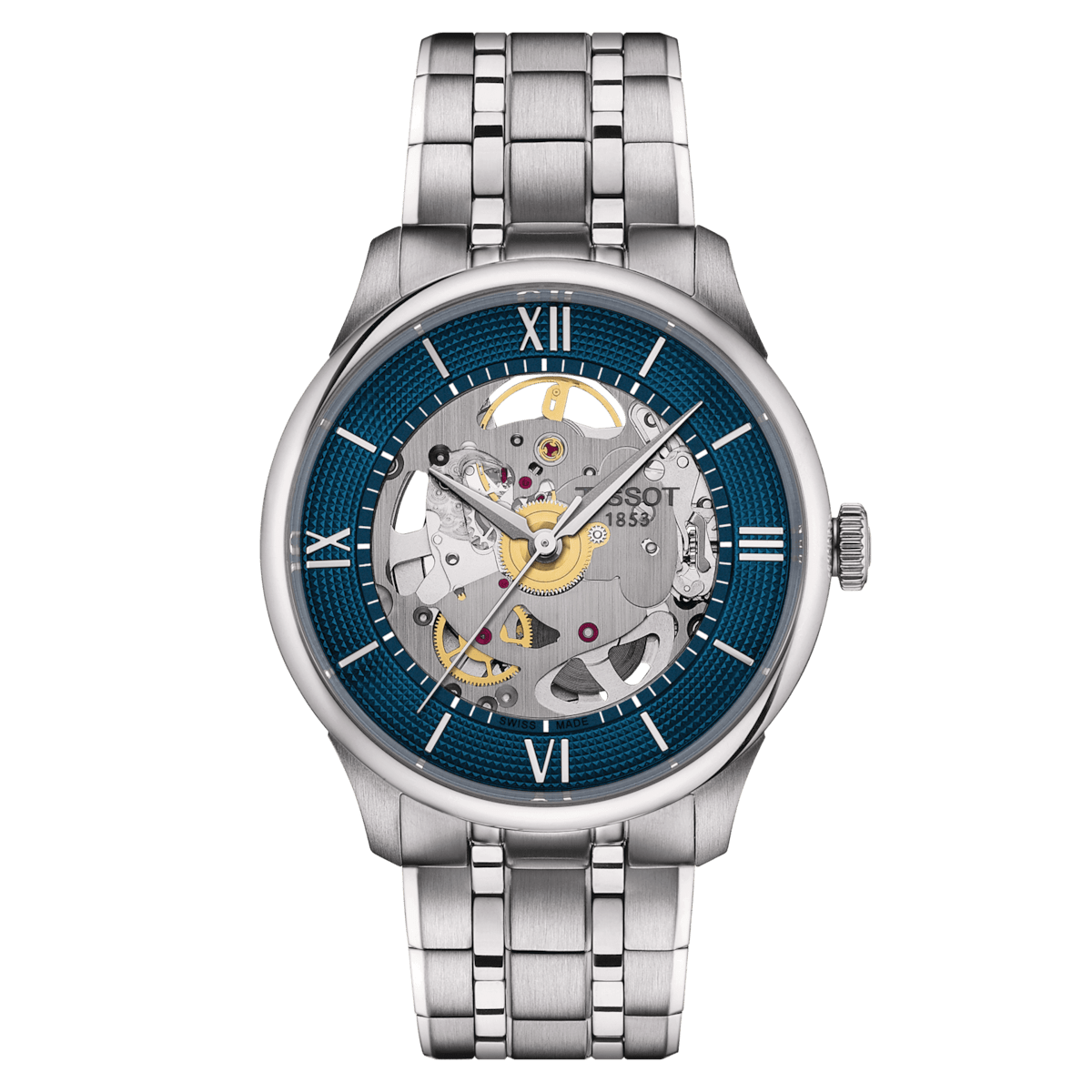 Tissot T-RACE 41mm Powermatic 80 Blue Dial Steel Men's Watch T1418071104100