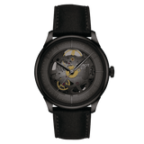 Tissot Chemin Des Tourelles 39mm Skeleton Black PVD Men's Watch T1398363644100