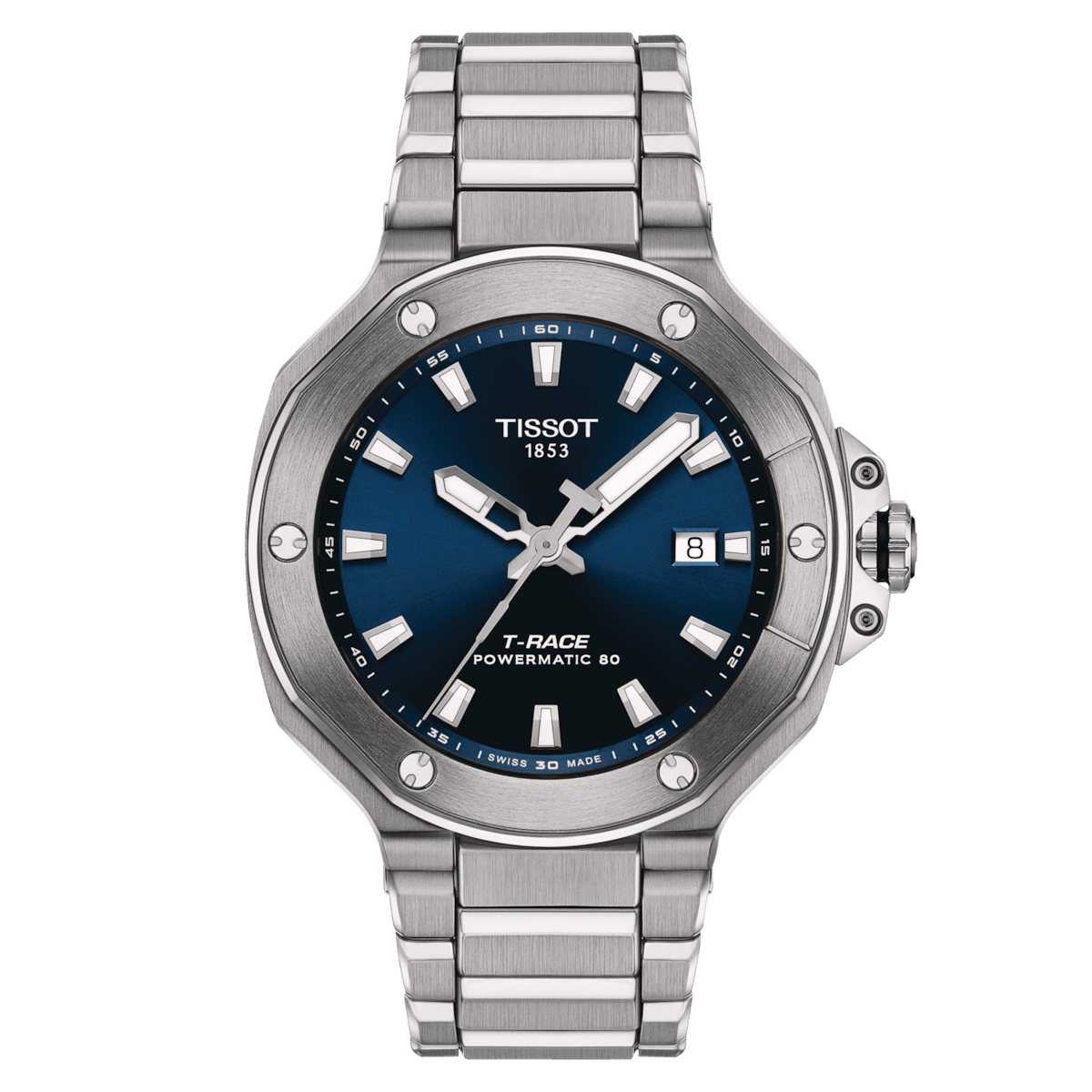 Tissot T-RACE 41mm Powermatic 80 Black Men's Watch T1418071705100