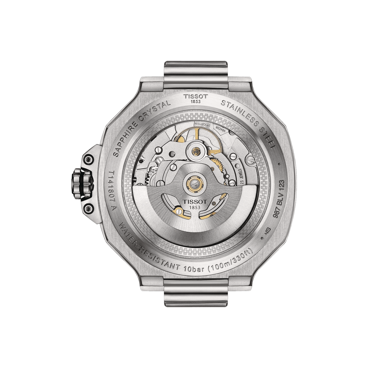Tissot T-RACE 41mm Powermatic 80 Black Men's Watch T1418071705100
