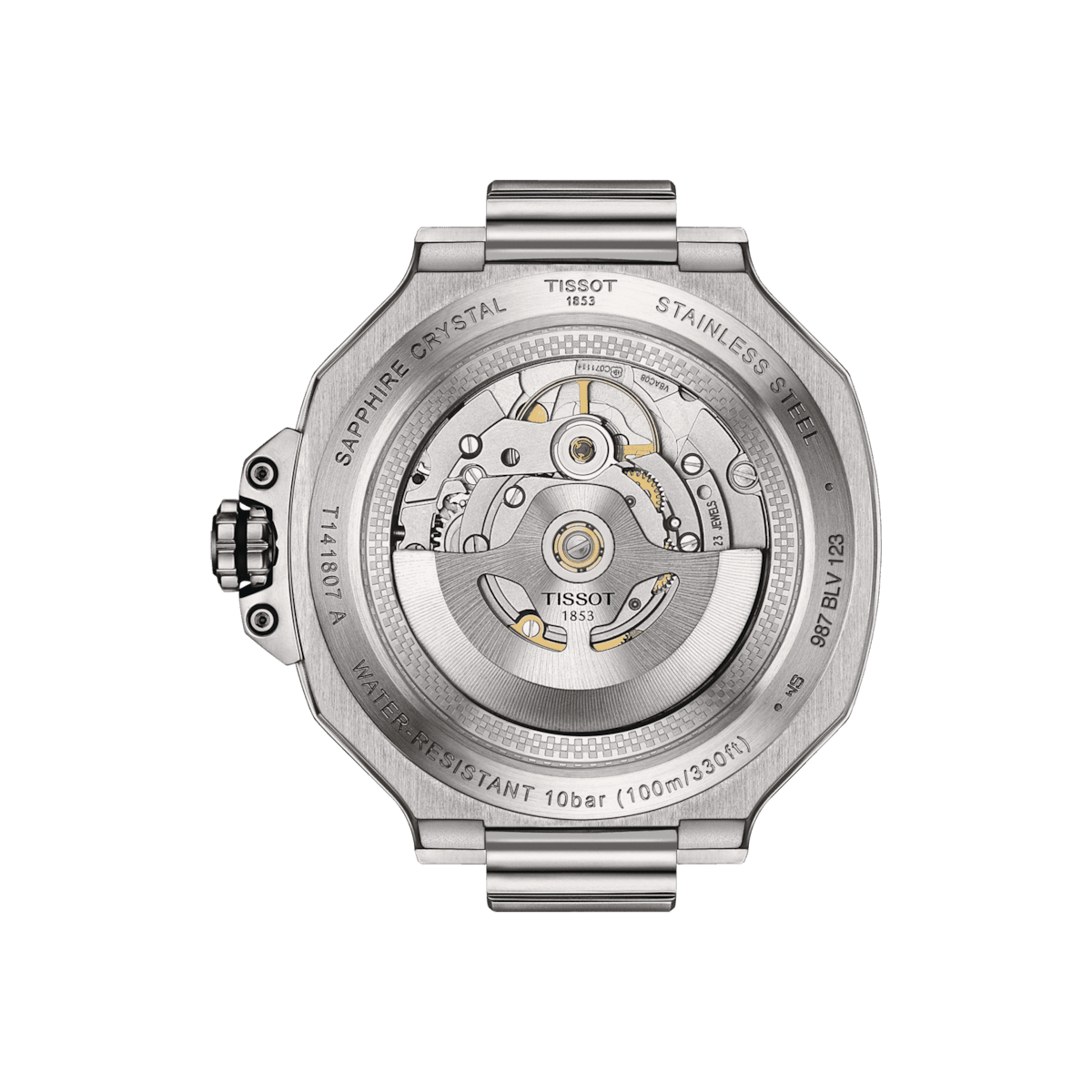 Tissot T-RACE 41mm Powermatic 80 Black Men's Watch T1418071705100