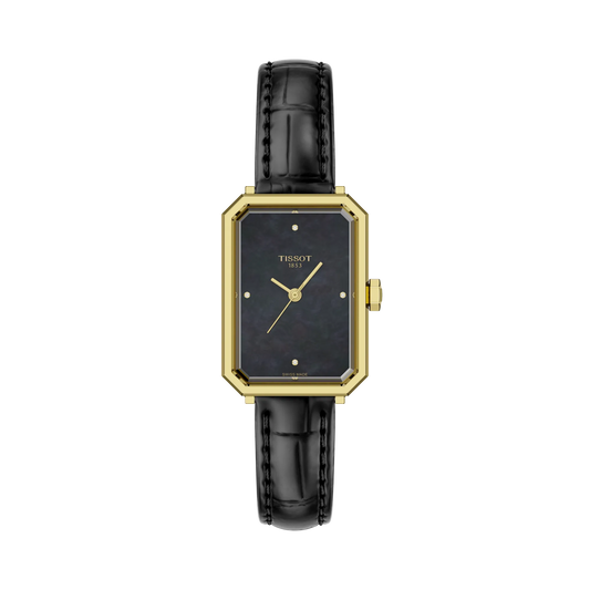 Tissot SRV 21.80mm Black Mother of Pearl Dial Women's Watch T1601103612600