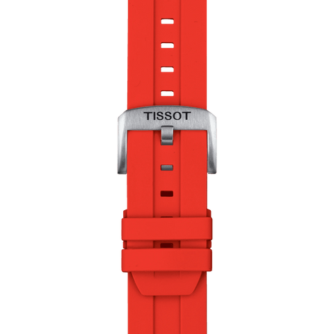 Tissot Red Silicone Rubber Strap 22mm T852047920