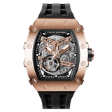 Tsar Bomba Elemental Skeleton 43mm Black Skeleton Dial Men's Watch TB8208A-46