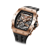 Tsar Bomba Elemental Skeleton 43mm Black Skeleton Dial Men's Watch TB8208A-46