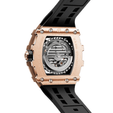 Tsar Bomba Elemental Skeleton 43mm Black Skeleton Dial Men's Watch TB8208A-46