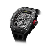 Tsar Bomba Elemental Carbon 43mm Black Skeleton Dial Men's Watch TB8208CF-38