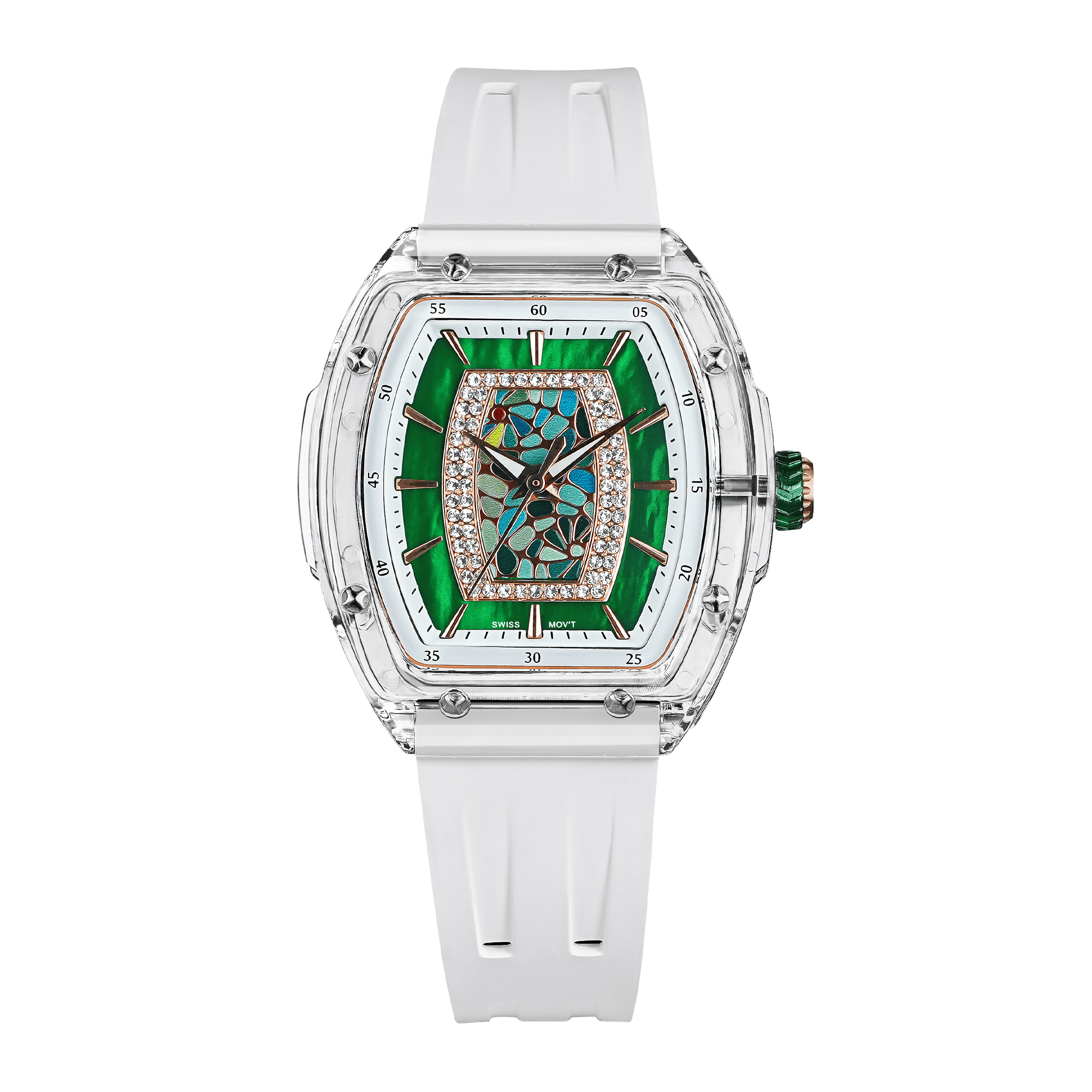 Tsar Bomba Nucleus Femme 35mm Green Dial Women's Watch TB8219L-04
