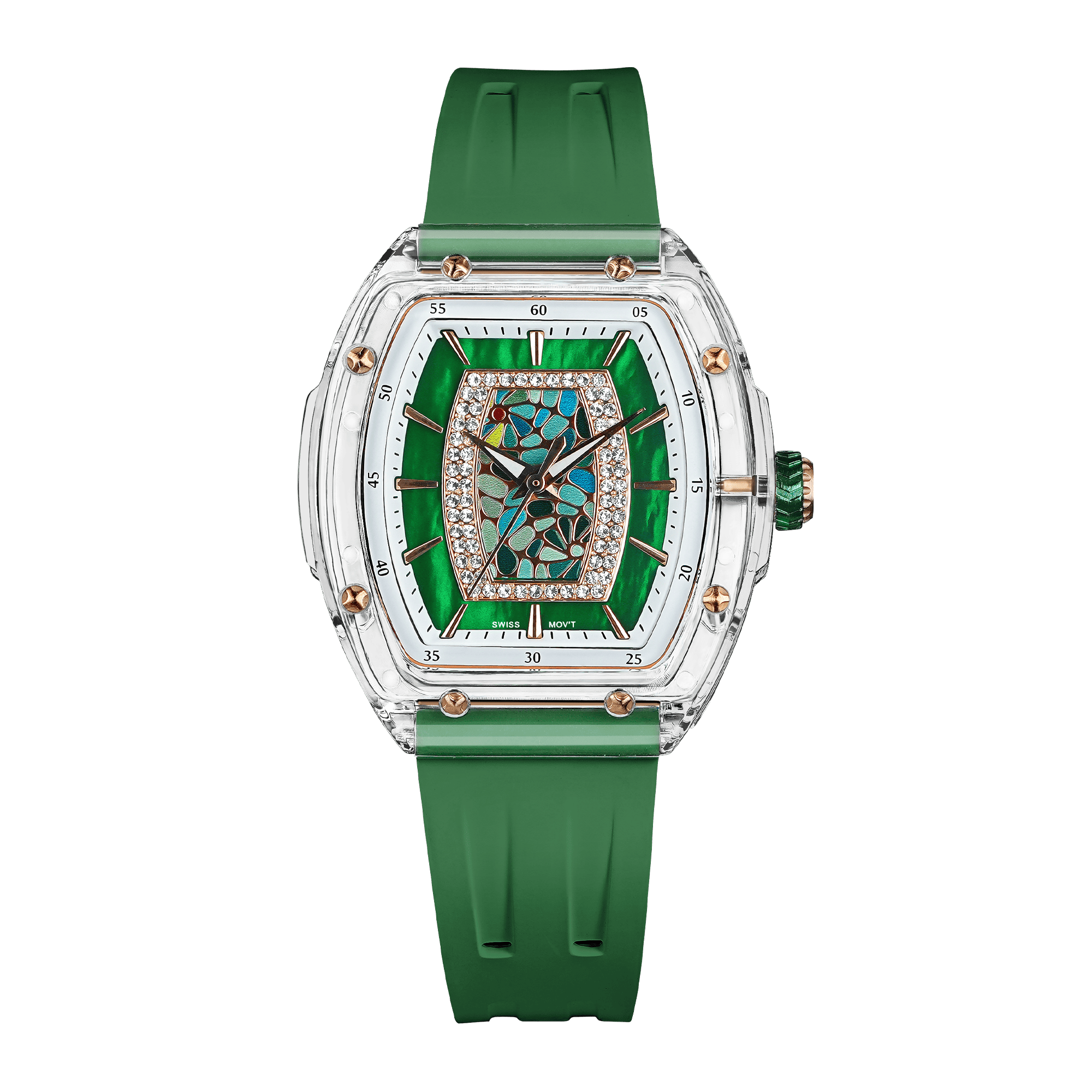 Tsar Bomba Nucleus Femme 35mm Green Dial Women's Watch TB8219L-05