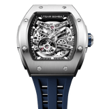 Tsar Bomba Elemental Skeleton 45mm Silver Skeleton Dial Men's Watch TB8228A-01