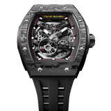 Tsar Bomba Elemental Carbon 45mm Black Skeleton Dial Men's Watch TB8228CF-01