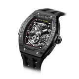 Tsar Bomba Elemental Carbon 45mm Black Skeleton Dial Men's Watch TB8228CF-01