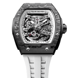 Tsar Bomba Elemental Carbon 45mm Black Skeleton Dial Men's Watch TB8228CF-03