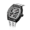 Tsar Bomba Elemental Carbon 45mm Black Skeleton Dial Men's Watch TB8228CF-03