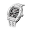Tsar Bomba Elemental Carbon 45mm Silver Skeleton Dial Men's Watch TB8228CF-04