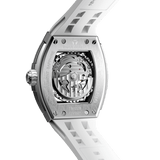 Tsar Bomba Elemental Carbon 45mm Silver Skeleton Dial Men's Watch TB8228CF-04