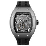 Tsar Bomba Elemental Titanium 45mm Black Skeleton Dial Men's Watch TB8228T-01
