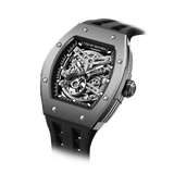 Tsar Bomba Elemental Titanium 45mm Black Skeleton Dial Men's Watch TB8228T-01