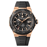 Tsar Bomba Electron Carbon-X II 45mm Black Carbon Fiber Dial Men's Watch TB8230-03