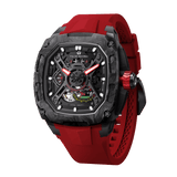 Tsar Bomba Dark Matter 5 43mm Red Skeleton Dial Men's Watch TB8605-01