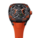 Tsar Bomba Dark Matter 5 43mm Orange Skeleton Dial Men's Watch TB8605-03