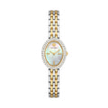 Tory Burch Oval 28mm White Mother of Pearl Dial Women's Watch TBW6037
