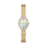 Tory Burch Oval 28mm White Mother of Pearl Dial Women's Watch TBW6037
