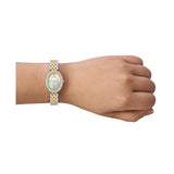 Tory Burch Oval 28mm White Mother of Pearl Dial Women's Watch TBW6037