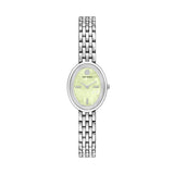 Tory Burch Oval 22mm Light Green Mother of Pearl Dial Women's Watch TBW6043