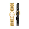 Tory Burch Oval Small Gift Set 18mm Ivory Dial Women's Watch TBW6046SET