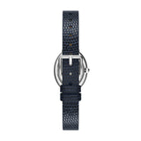 Tory Burch Oval 22mm Steel Blue Dial Women's Watch TBW6050