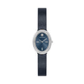 Tory Burch Oval 22mm Steel Blue Dial Women's Watch TBW6050