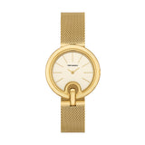 Tory Burch Pierced 36mm Ivory Dial Women's Watch TBW7073