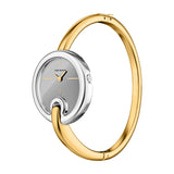Tory Burch Pierced Small 30mm Silver Dial Women's Watch TBW7077