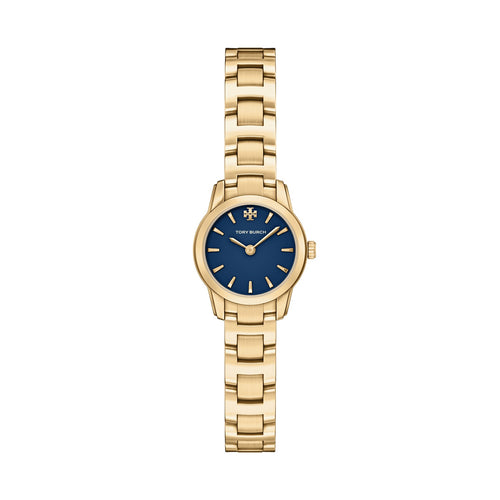 Tory Burch Miller Round Mini 22mm Navy Blue Dial Women's Watch TBW9066