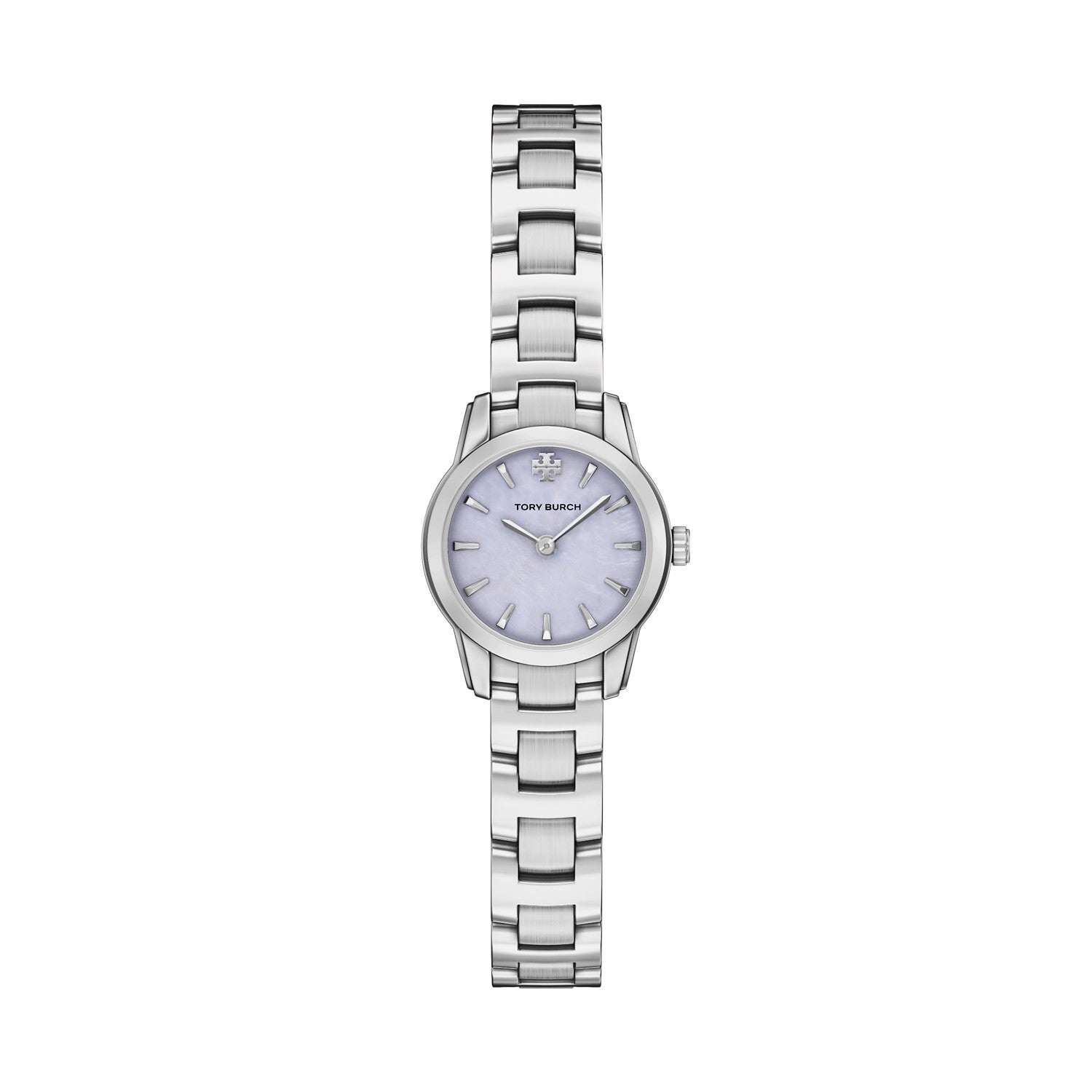 Tory Burch Miller Round Mini 22mm Lilac Mother of Pearl Dial Women's Watch TBW9068