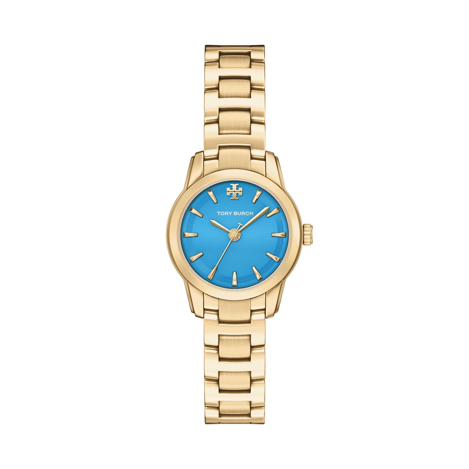 Tory Burch Miller Round Small 28mm Light Blue Dial Women's Watch TBW9069